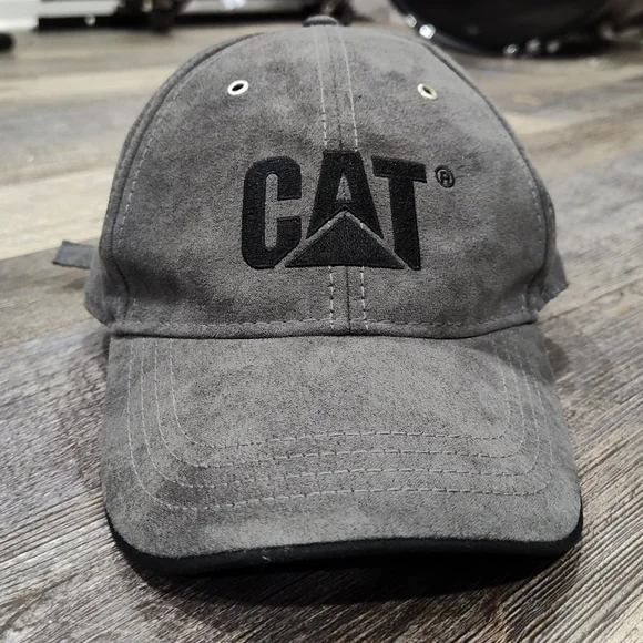 CAT Caterpillar Logo Baseball Hat - Cap -Graphite Gray - Adjustable - 0S - Picture 2 of 7